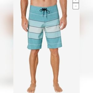 Men's Billabong All Day Pro 20" Aqua Stripe Board Shorts